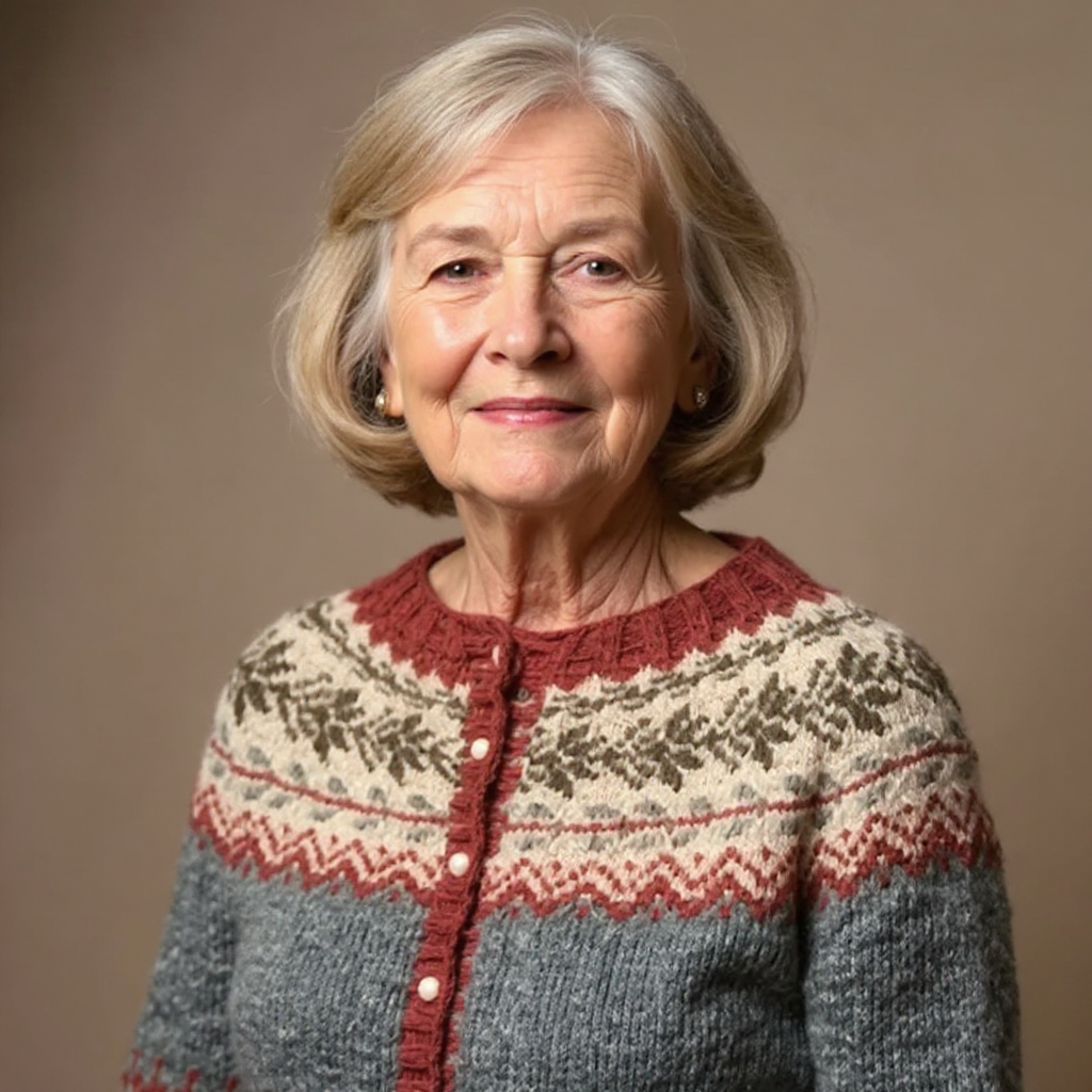 Jessica | Vintage Island-Strickjacke