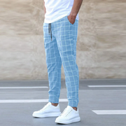 Gernot | Modernes Herren-Cargohose mit Taschen – Hellblau