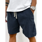 Gerrit | Herren Shorts Mit Kordelzug Für Sommer – Blau
