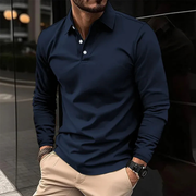 Gideon | Herren Poloshirt Klassisch Elegant – Blau