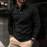 Gideon | Herren Poloshirt Klassisch Elegant – Schwarz