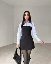 Giorgia | Damen Minikleid – Elegantes Kurzkleid für Party & Sommerausflüge 2026 – Schwarz