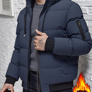 Grimold | Herren Steppjacke mit Kapuze Winterjacke – Marineblau