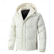 Halvrik | Herren Steppjacke mit Kapuze Winterjacke – Beige