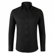 Hartmut | Herren Hemd Mit Kragen Modern – Schwarz