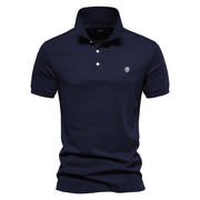 James | Zeitloses, schmal geschnittenes Herren-Poloshirt – Marineblau