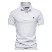 James | Zeitloses, schmal geschnittenes Herren-Poloshirt – Weiß
