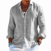 Heiner | Herren Hemd Zeitloser Stil Schlicht – Grau