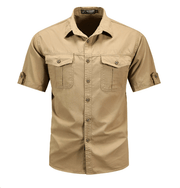 Hemd Herren Kurzarm Regular Fit – Khaki