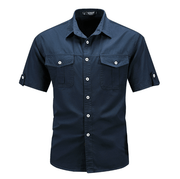 Hemd Herren Kurzarm Regular Fit – Dunkelblau