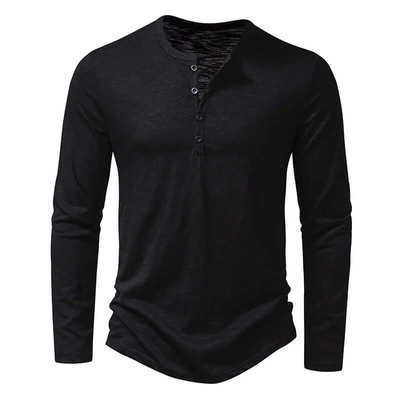 Alistair | Henley Shirt Herren | Langarm