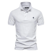 Henning | Herren Poloshirt Schlicht Für Sommer – Weiß