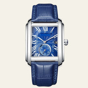 Herren Armbanduhr Rechteckig Elegant – Blau