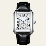 Herren Armbanduhr Rechteckig Elegant – Grau