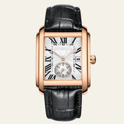 Herren Armbanduhr Rechteckig Elegant – Gold