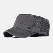 Herren Army Cap Verstellbar im Vintage Look – Schwarz
