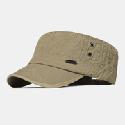 Herren Army Cap Verstellbar im Vintage Look – Khaki