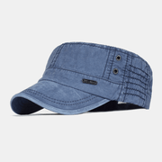 Herren Army Cap Verstellbar im Vintage Look – Blau