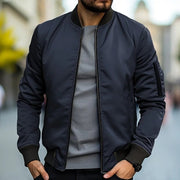 Herren Bomberjacke Casual Regular Fit – Dunkelblau