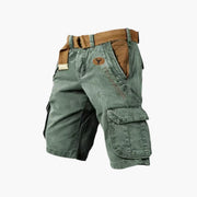 Elias | Herren Cargo-Shorts Locker Geschnitten 6-Taschen Outdoor – Hellgrün