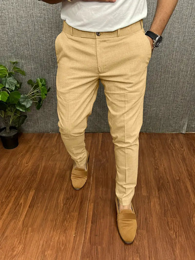 Wulfgar | Herren Chino Hose | Beige Stoffhose