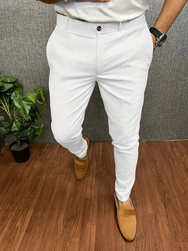 Wulfgar | Herren Chino Hose | Beige Stoffhose
