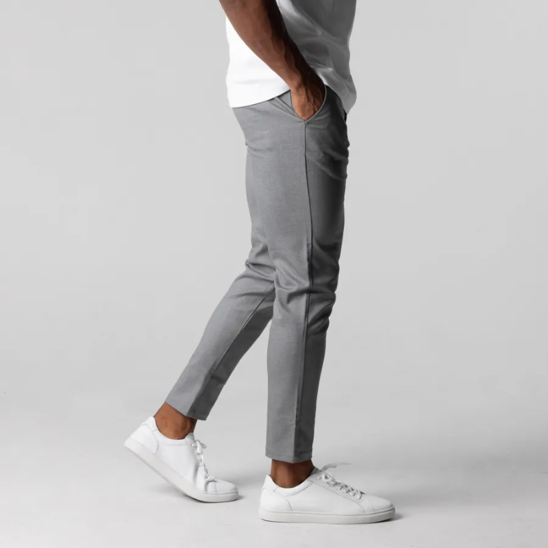 Lennart | Herren Chino Hose | Grau Stoffhose