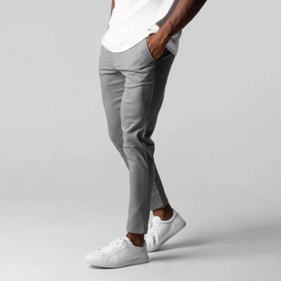 Lennart | Herren Chino Hose | Grau Stoffhose