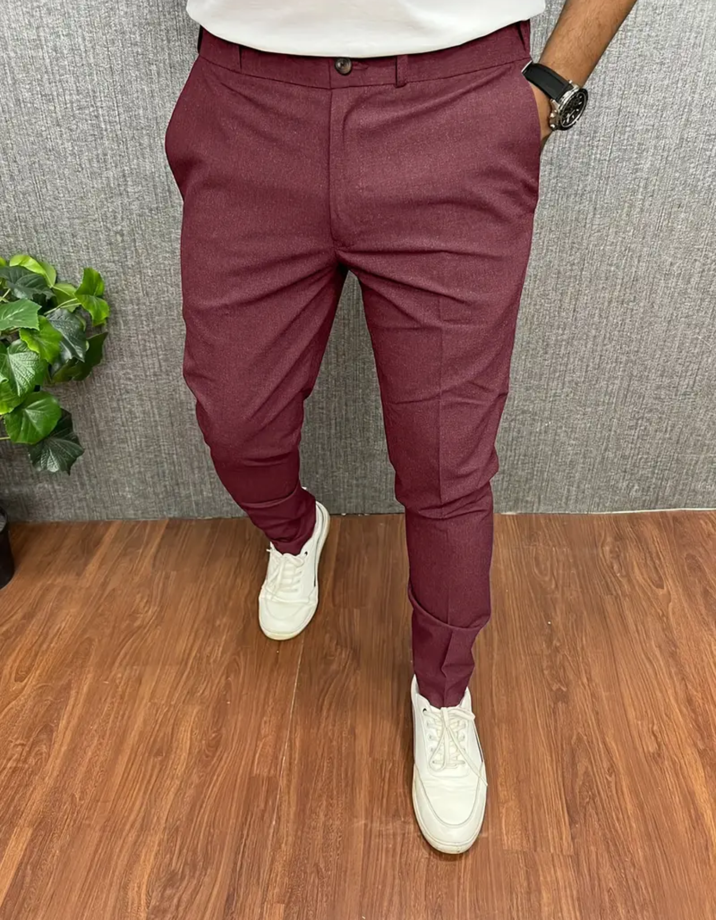 Jingle | Herren Chino Hose | Schwarze Stoffhose