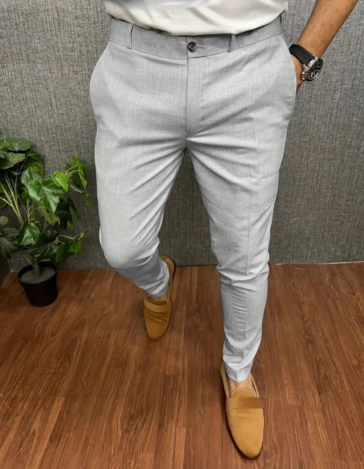 Jingle | Herren Chino Hose | Schwarze Stoffhose