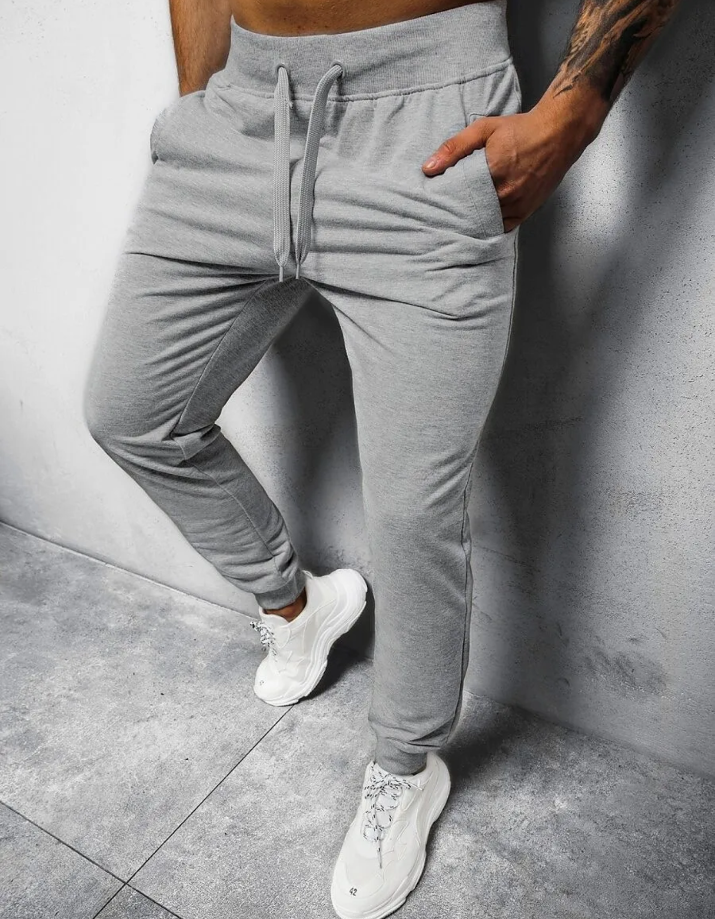 Lando | Herren Fitness Jogginghose | Grau