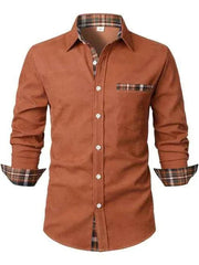 Herren Freizeithemd – Orange