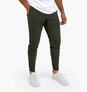 Herren Hose Slim Fit Stretch Casual – Dunkelgrün