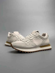 Herren Leder Sneaker – Weiß