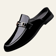 Herren Loafer Elegant mit Metallspange – Schwarz