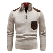 Herren Rundhals Pullover – Beige