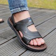 Herren Sandalen mit Breiten Riemen – Schwarz
