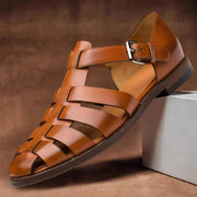 Herren Sandalen Sommer mit Geschlossener Zehenpartie – Braun