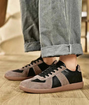 Herren Schnürsneaker – Braun - Schwarz