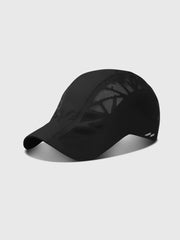 Herren Sport Cap Atmungsaktiv zum Laufen – Schwarz