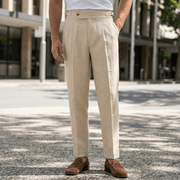 Herren Stoffhose Elegant Modern Geschnitten – Beige