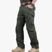 Thomas | Herren Tactical Cargo Hose Outdoor Wandern Mehrfachtaschen Verstärkte Nähte – Grün