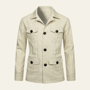 Herren Übergangsjacke mit Taschen Modern – Beige