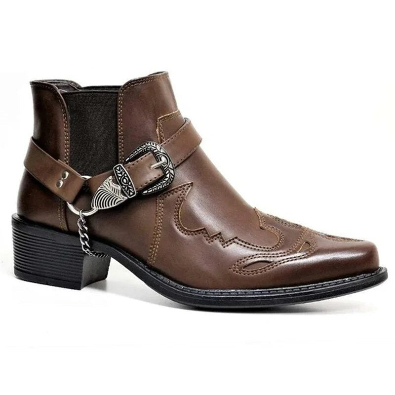 Carter | Herren Western Cowboystiefel | Schwarz