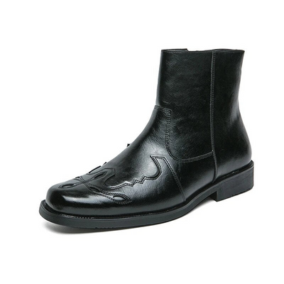 Arjun | Herren Western Cowboystiefel | Schwarz