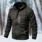 Moritz | Herren Winterjacke wasserdicht gefüttert mit Kapuze – Schwarz