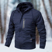 Moritz | Herren Winterjacke wasserdicht gefüttert mit Kapuze – Dunkelblau