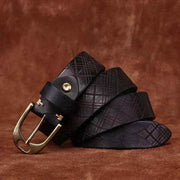 Herrengürtel Mit Gravur – Schwarz