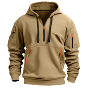 Hugo | Herren Reißverschluss Kapuze Taschen – Khaki