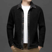 Hybrid Strickjacke Herren – Schwarz
